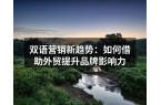 双语营销新趋势：如何借助外贸提升品牌影响
